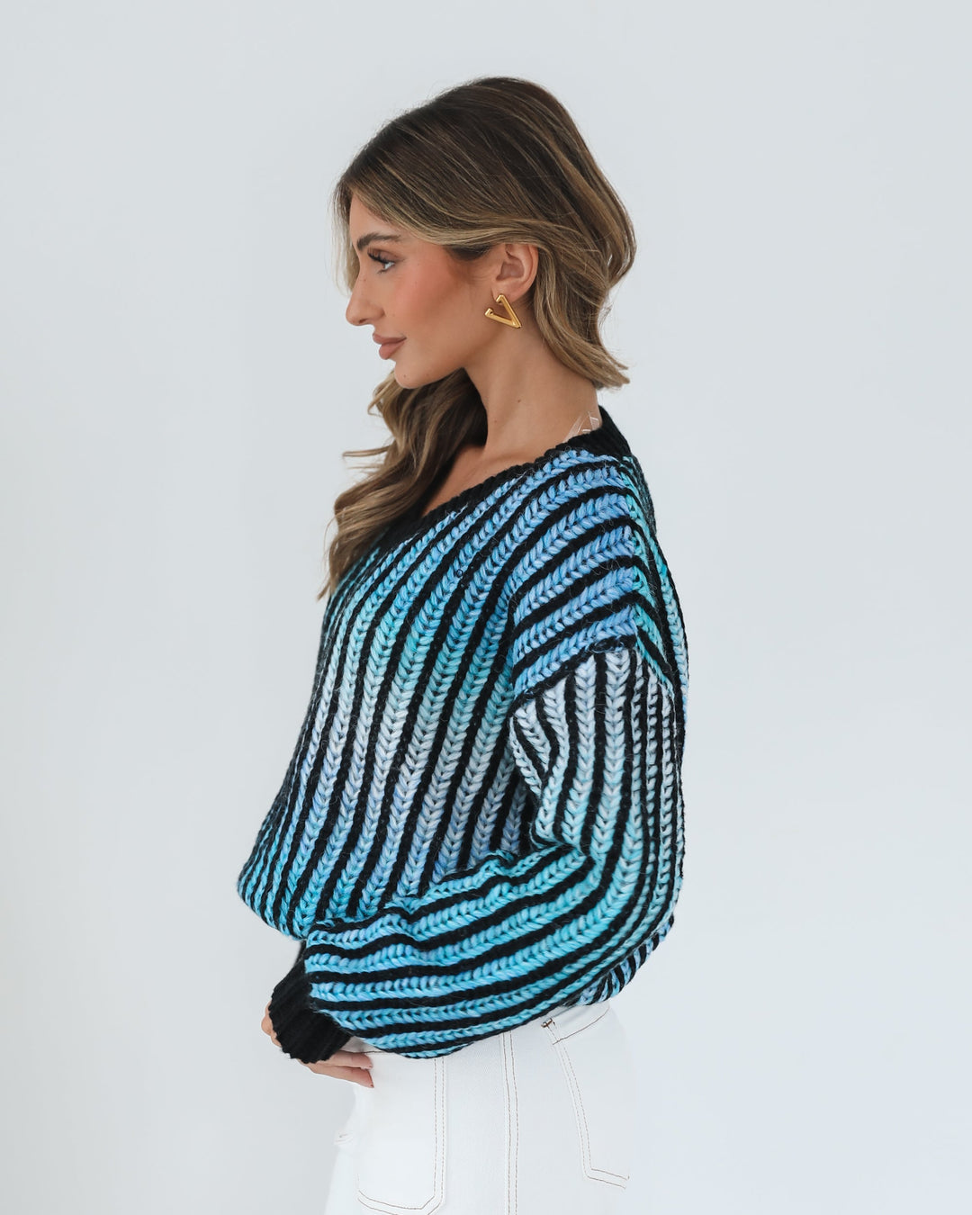 Daleena Knit - Blue Multi