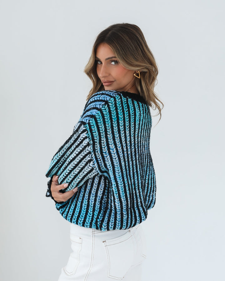 Daleena Knit - Blue Multi