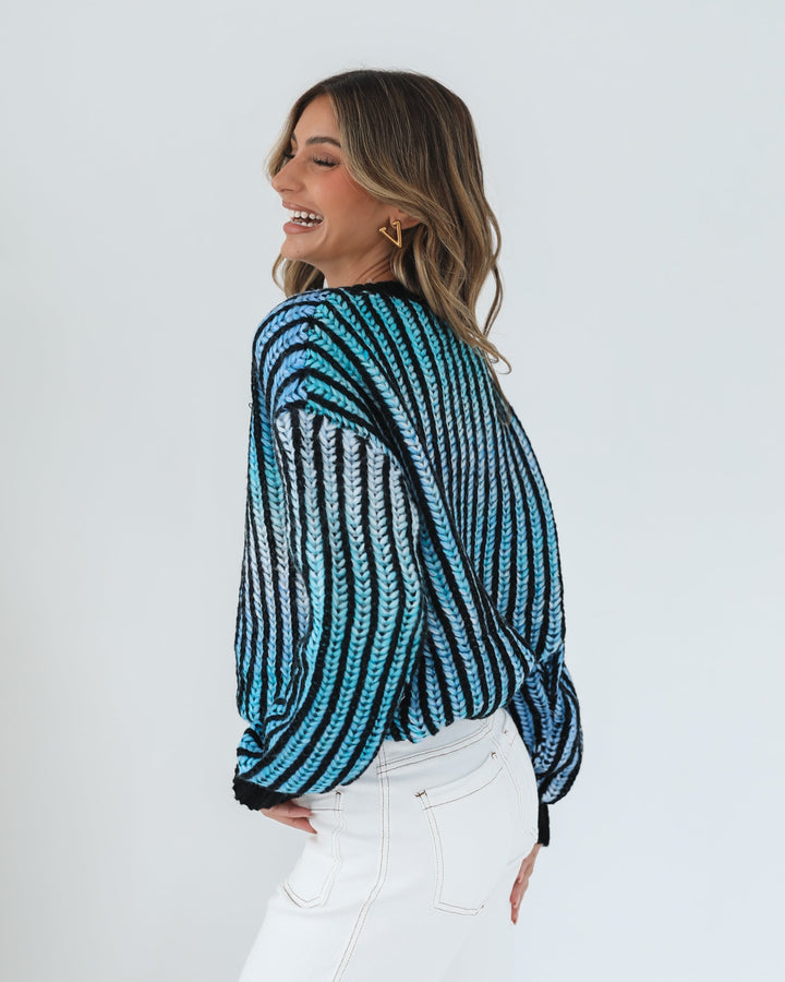 Daleena Knit - Blue Multi