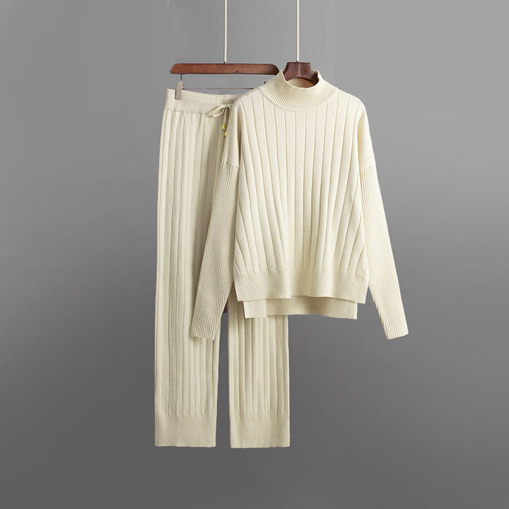 Cozy Women's Lounge Set with Turtleneck Sweater