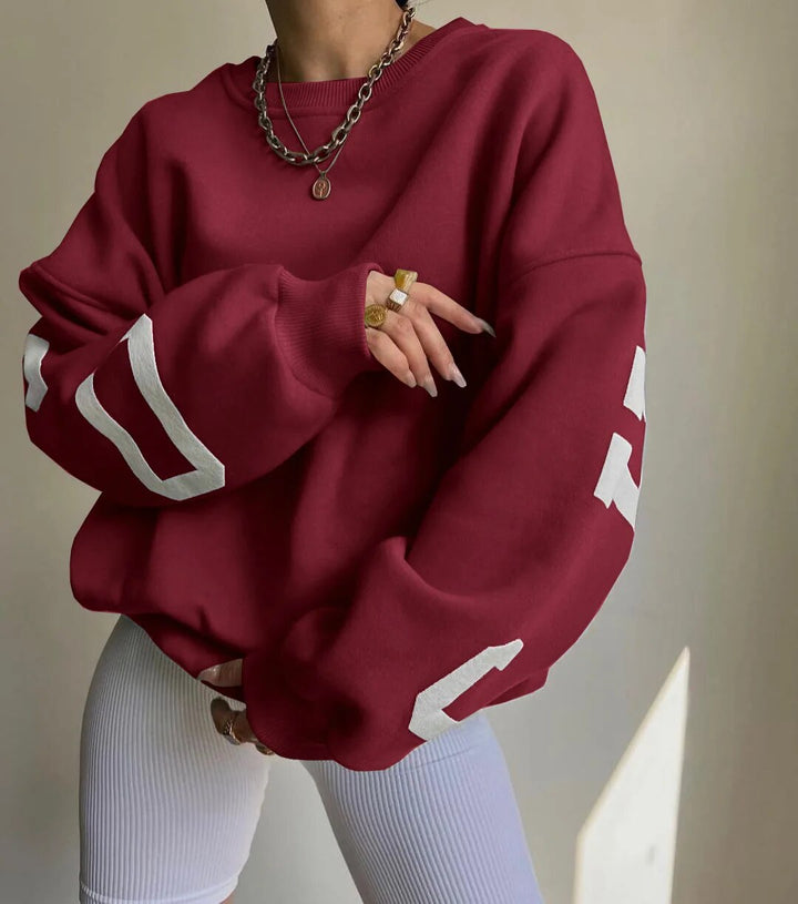 Women's fleece crewneck sweatshirt