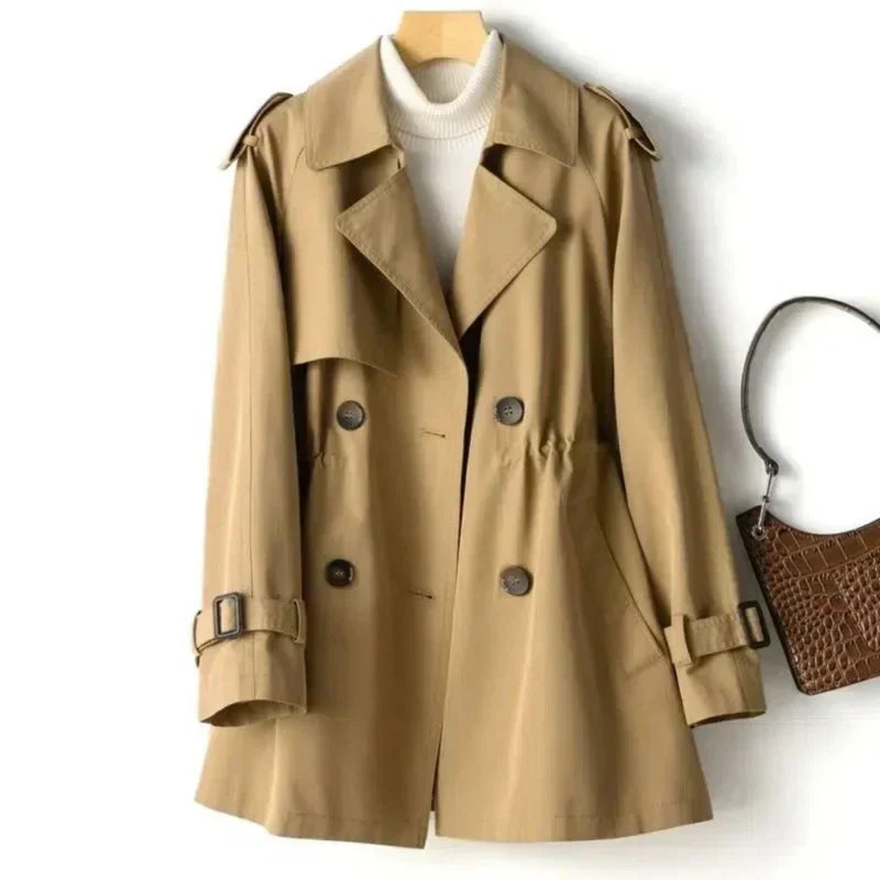 Yara | Classic Double-Breasted Trench Coat for Women – Casual