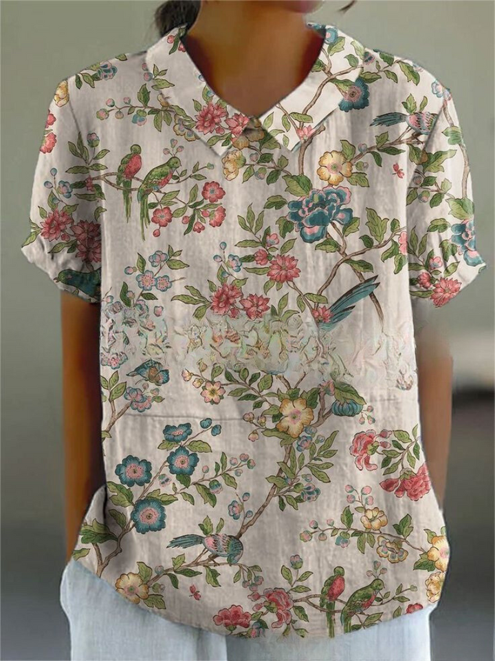 Structured Cotton Poplin Shirt for Women