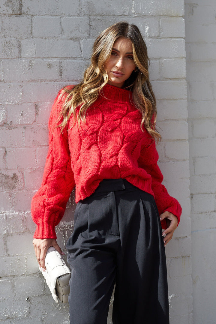Hadi Knit - Red