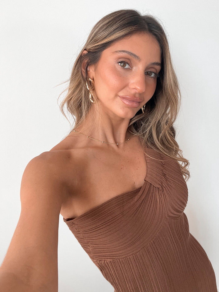 Hellen Knit Dress - Light Chocolate