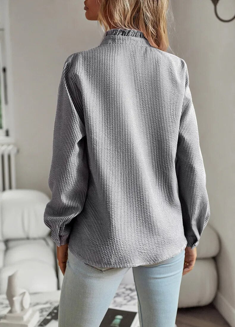 Classic Long Sleeve Women's Blouse