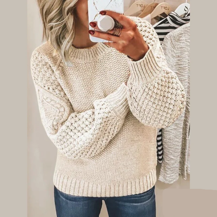 Women's cozy knit sweater