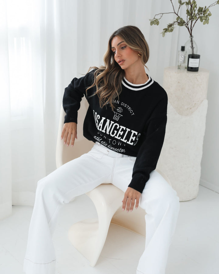 Kanoe Knit - Black Print