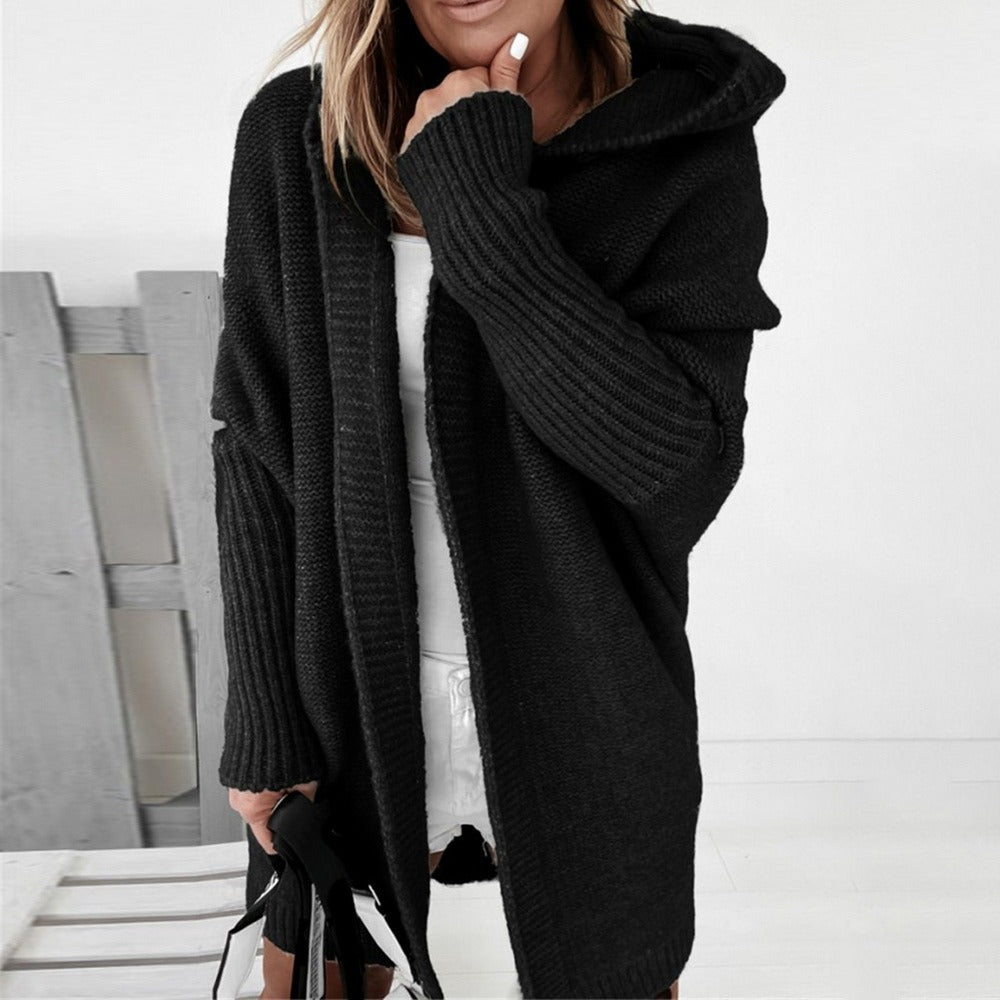 Winter hooded sweater for women