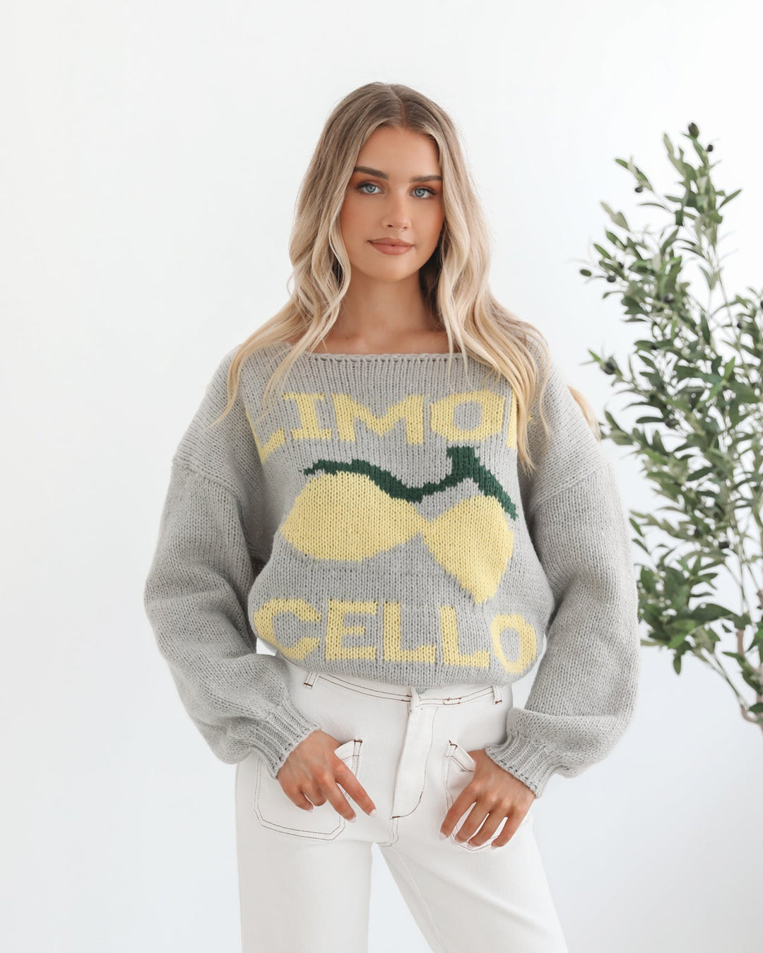Lyla Knit - Grey Print