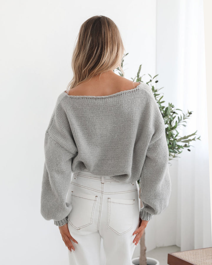 Lyla Knit - Grey Print