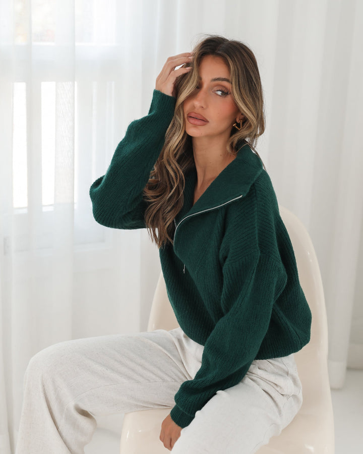 Merete Knit - Dark Green