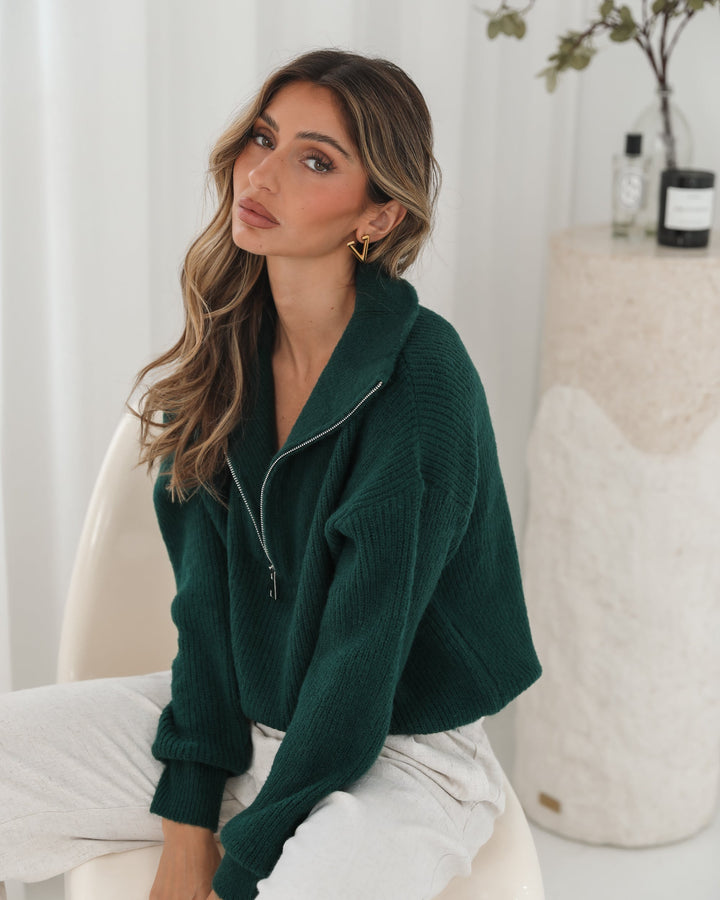 Merete Knit - Dark Green