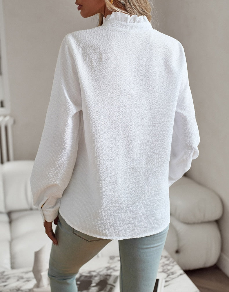 Classic Long Sleeve Women's Blouse