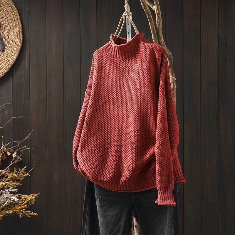 Women's textured oversized sweater