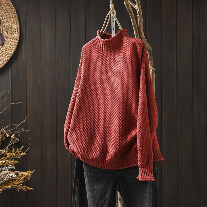 Women's textured oversized sweater