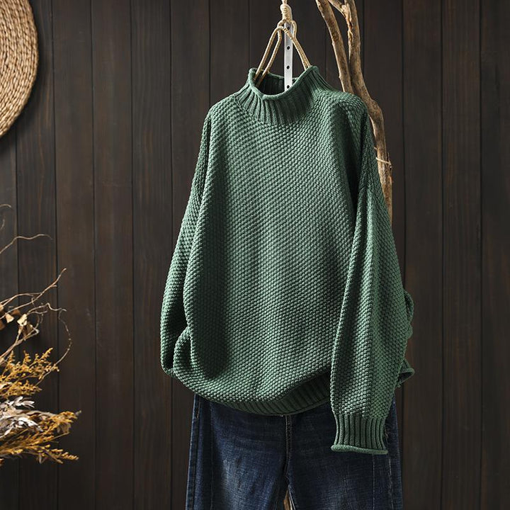 Women's textured oversized sweater