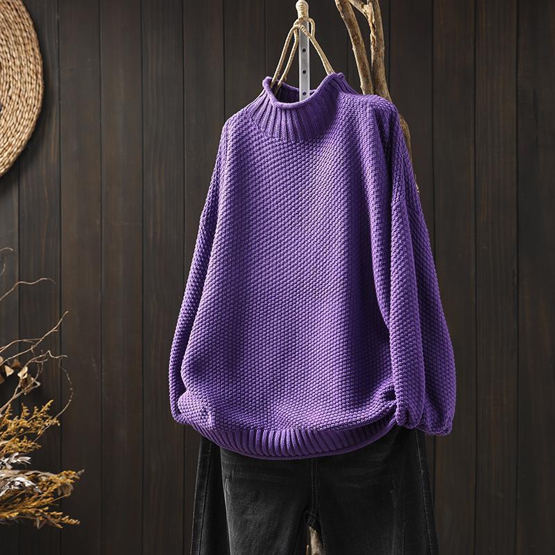 Women's textured oversized sweater