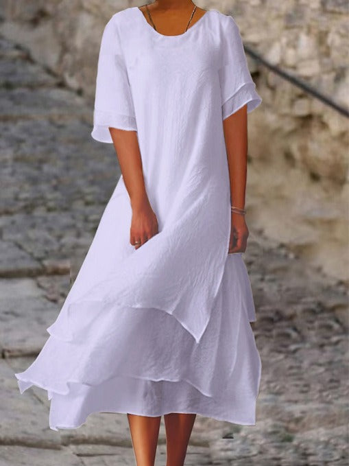 Elegant Multi-Layered Dress for Special Events