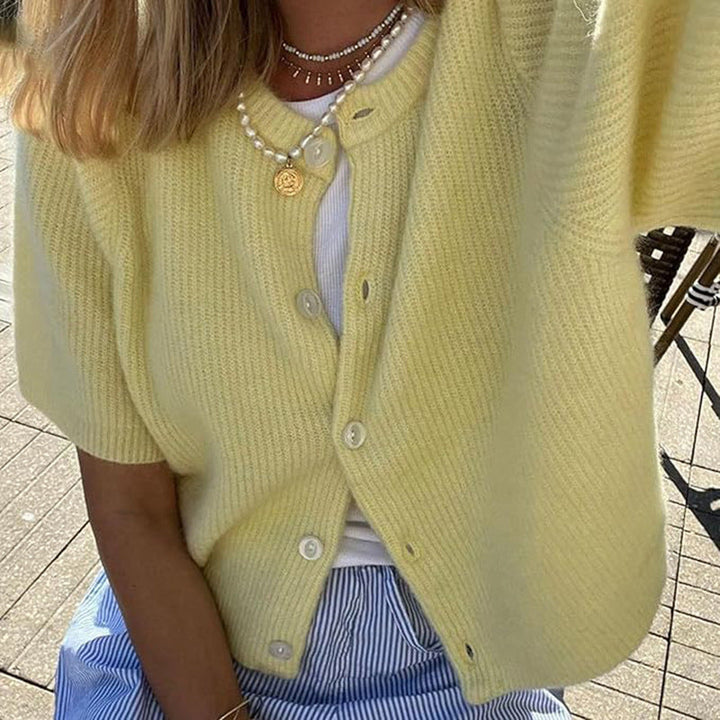 Women's short-sleeve cardigan