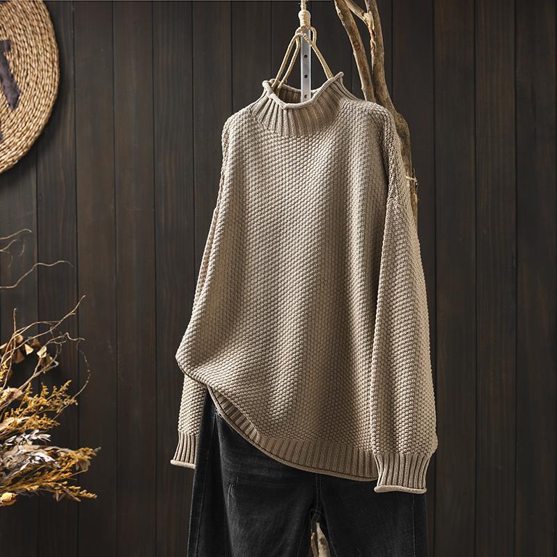 Women's textured oversized sweater