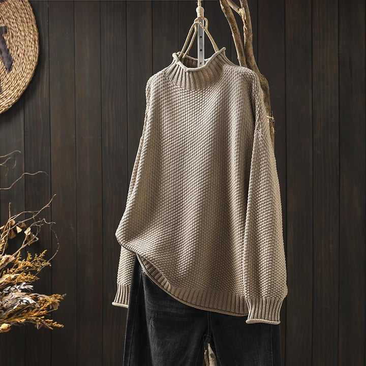 Women's textured oversized sweater