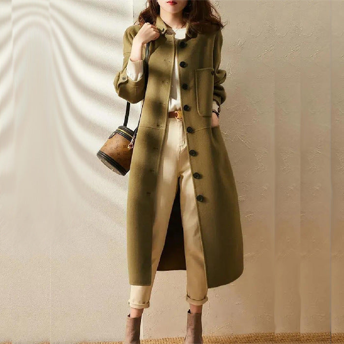 Liv | Stylish Long Trench Coat for Women – Winter