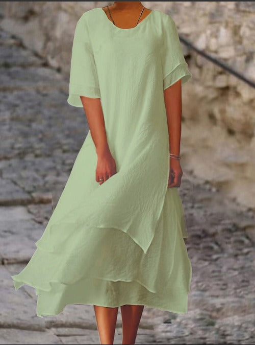 Elegant Multi-Layered Dress for Special Events