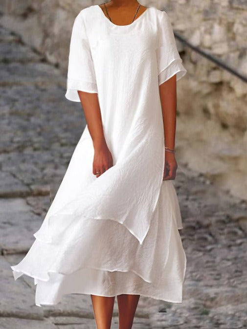 Elegant Multi-Layered Dress for Special Events