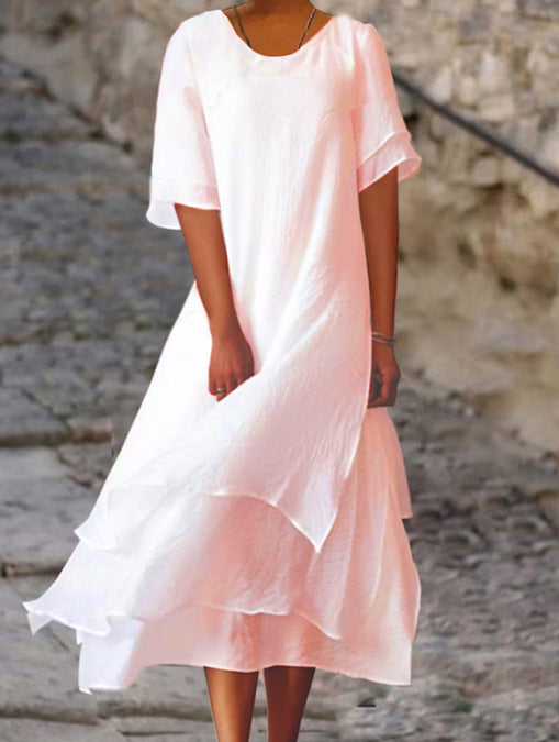 Elegant Multi-Layered Dress for Special Events