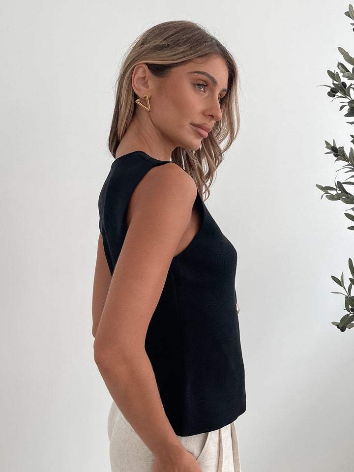 Odessa Knit Top - Black