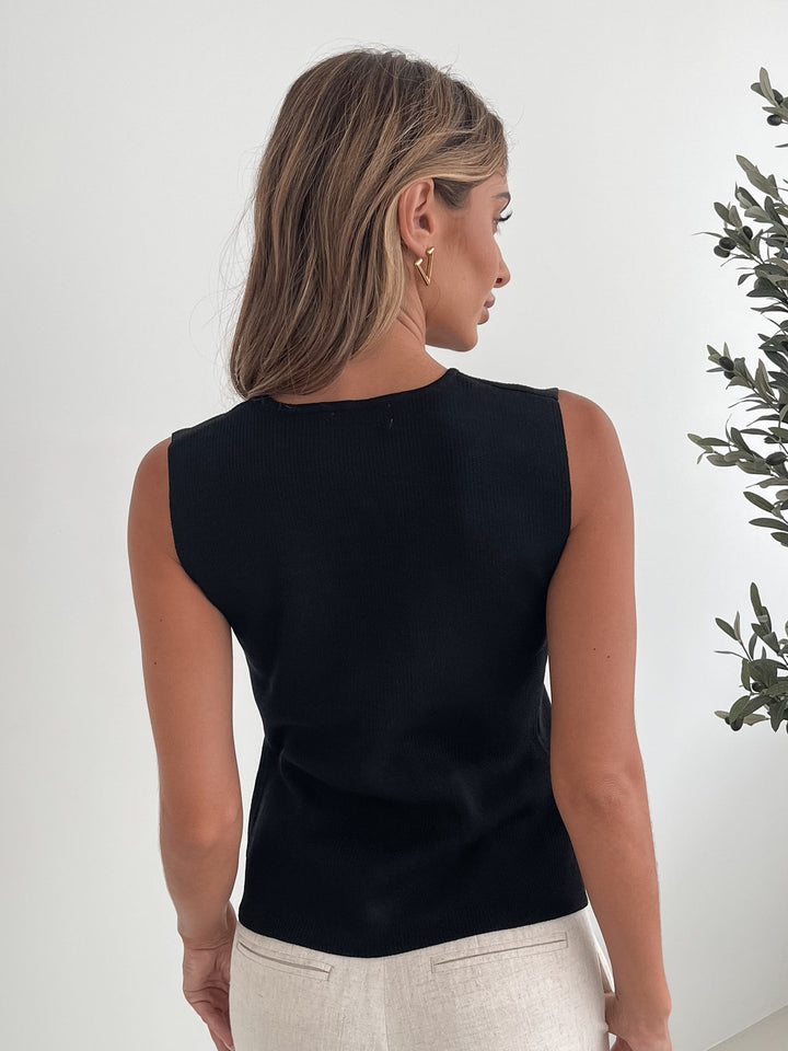 Odessa Knit Top - Black