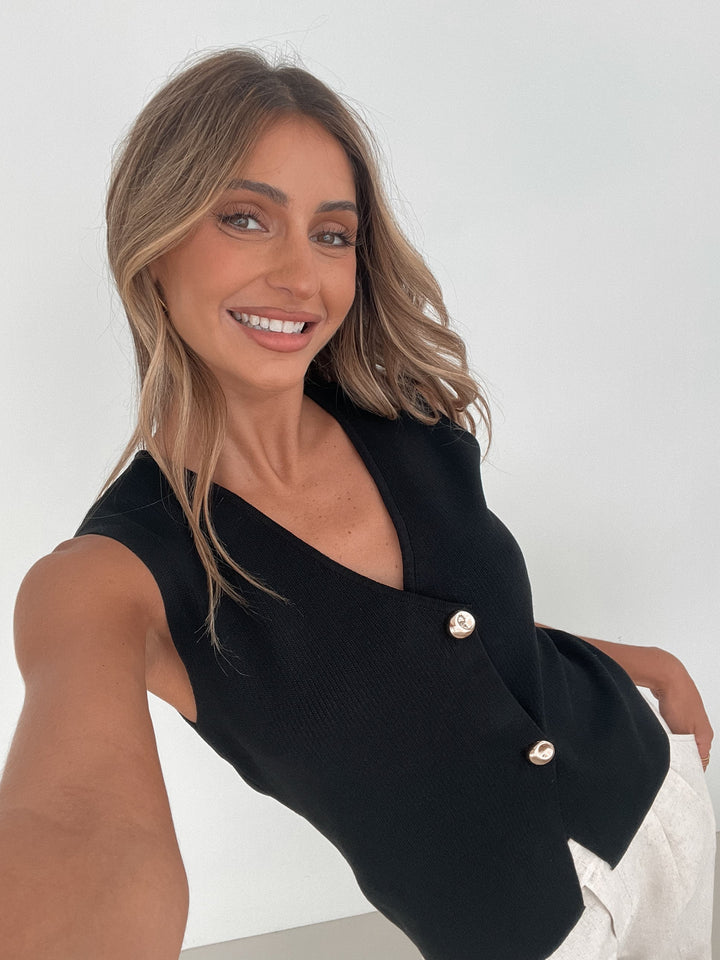 Odessa Knit Top - Black