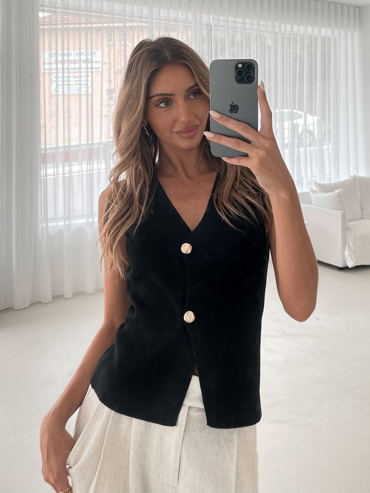 Odessa Knit Top - Black