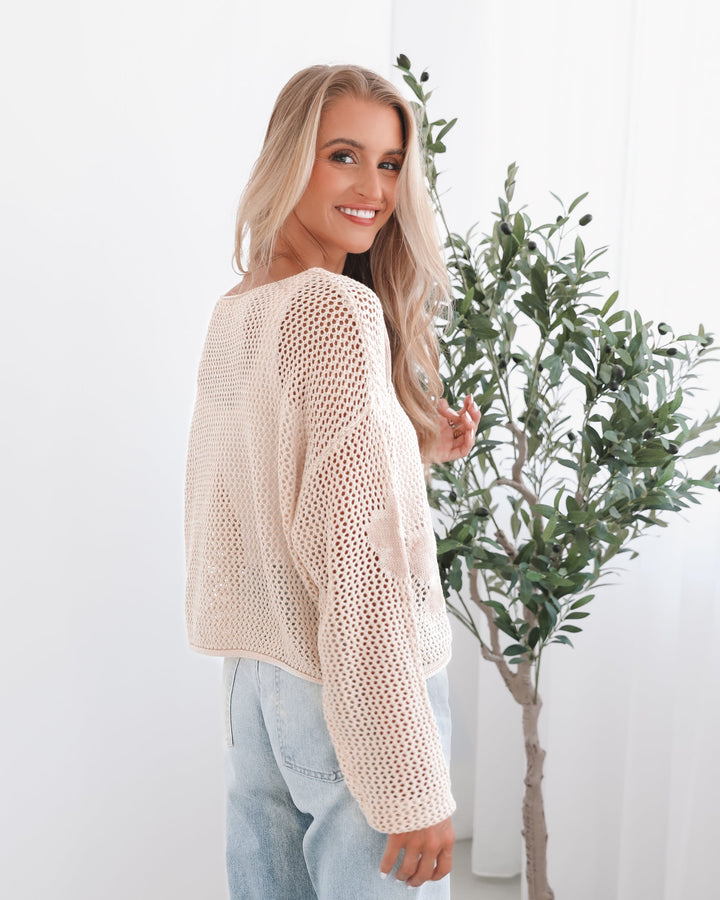 Pacino Knit Top - Oat