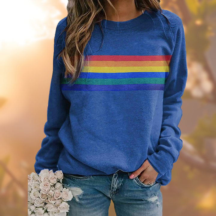 Women's rainbow graphic sweatshirt