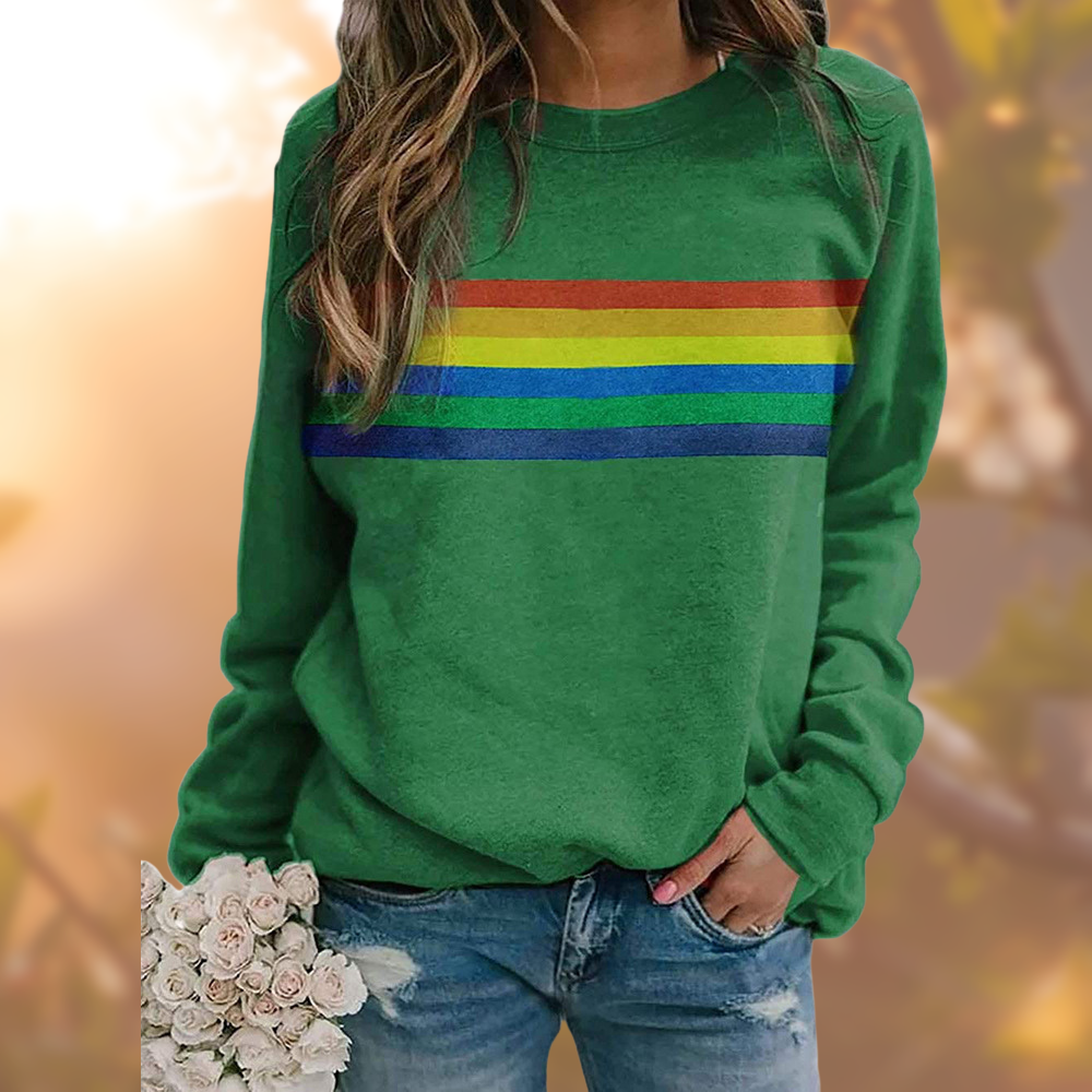Women's rainbow graphic sweatshirt