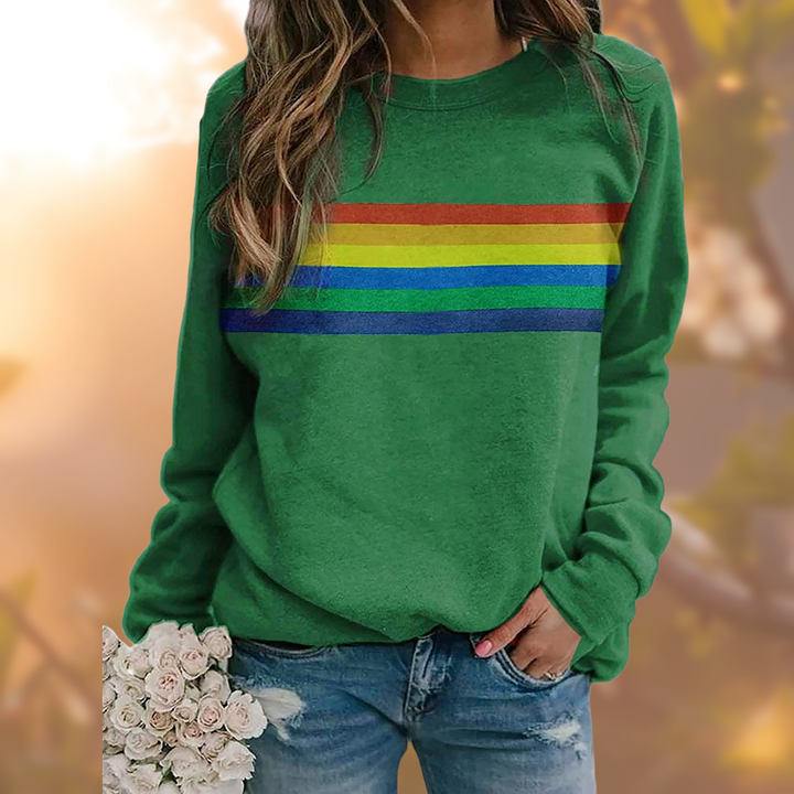 Women's rainbow graphic sweatshirt