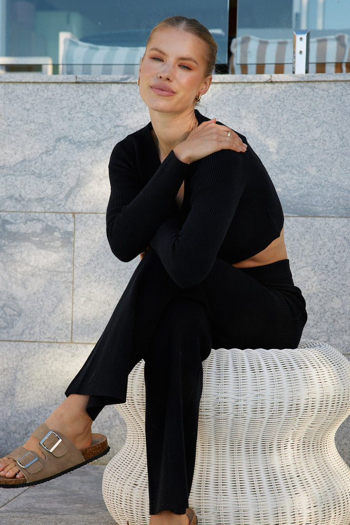 Reanne Knit Top - Black