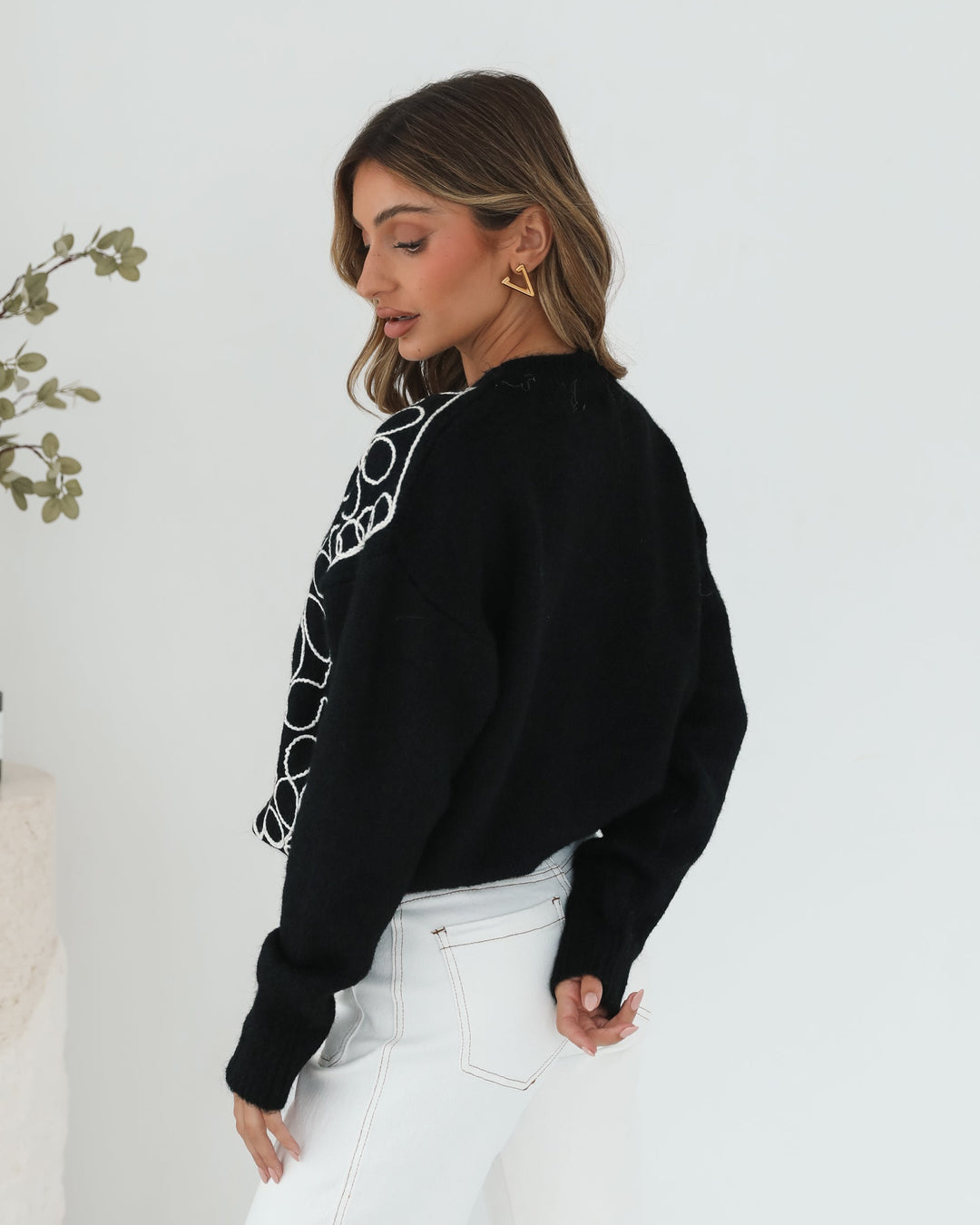 Roanne Knit - Black Print