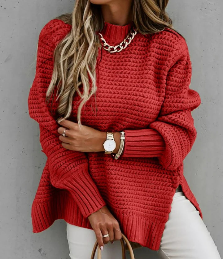 Women's casual chunky knit sweater