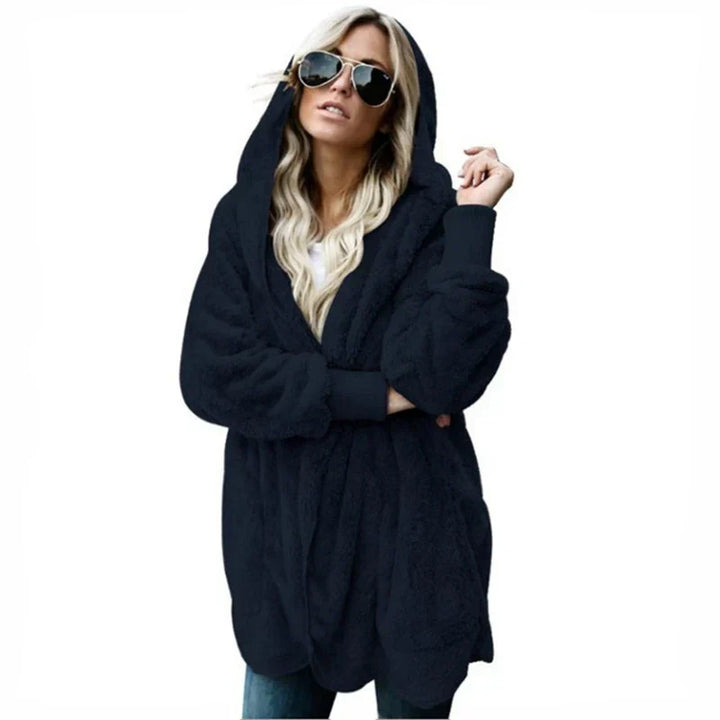 Women's open front hooded cardigan