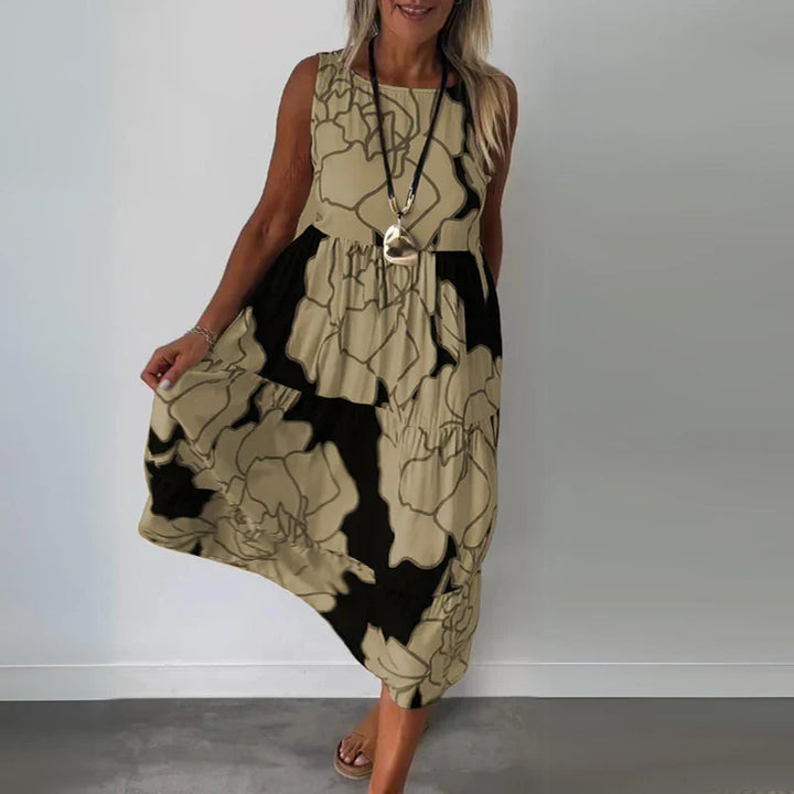 Elegant Long Sleeveless Dress for Occasions