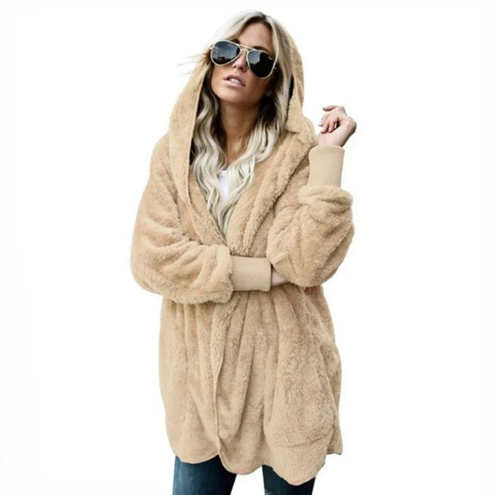 Women's open front hooded cardigan