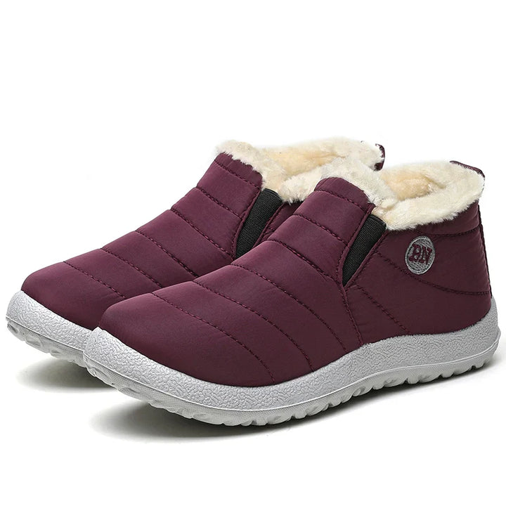 Women's comfortable snow boots with non-slip sole