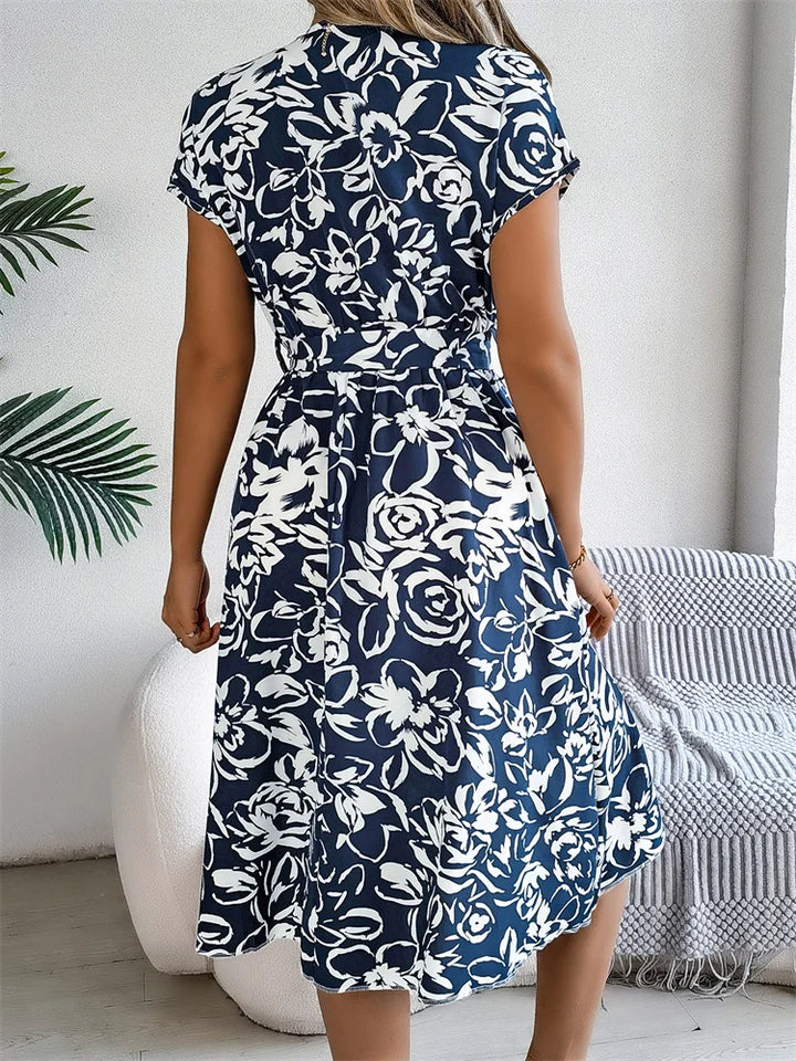 Dress with Vibrant Floral Patterns
