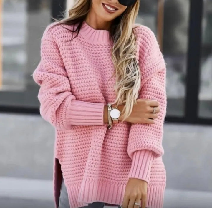 Women's casual chunky knit sweater