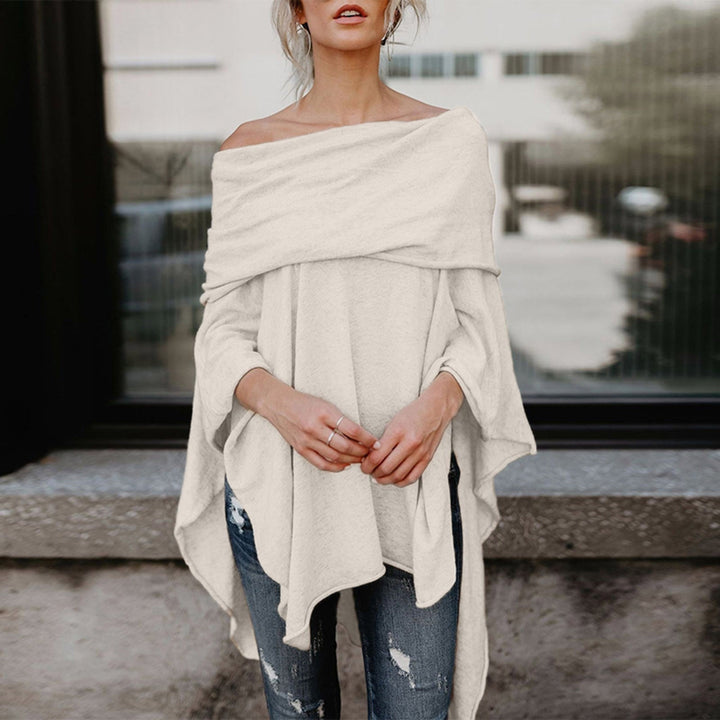 Women's off-shoulder asymmetrical top for casual chic