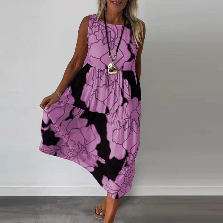 Elegant Long Sleeveless Dress for Occasions