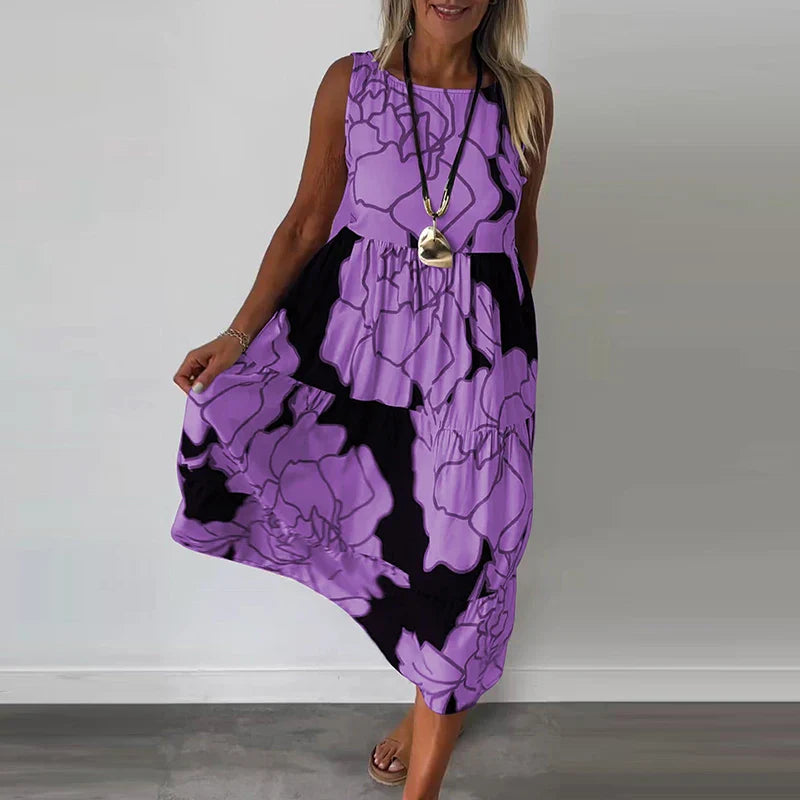 Elegant Long Sleeveless Dress for Occasions